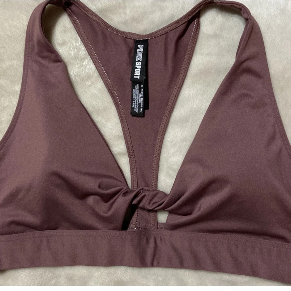 PINK Victoria's Secret ultimate Twist tie front Sports Bra lightly lined